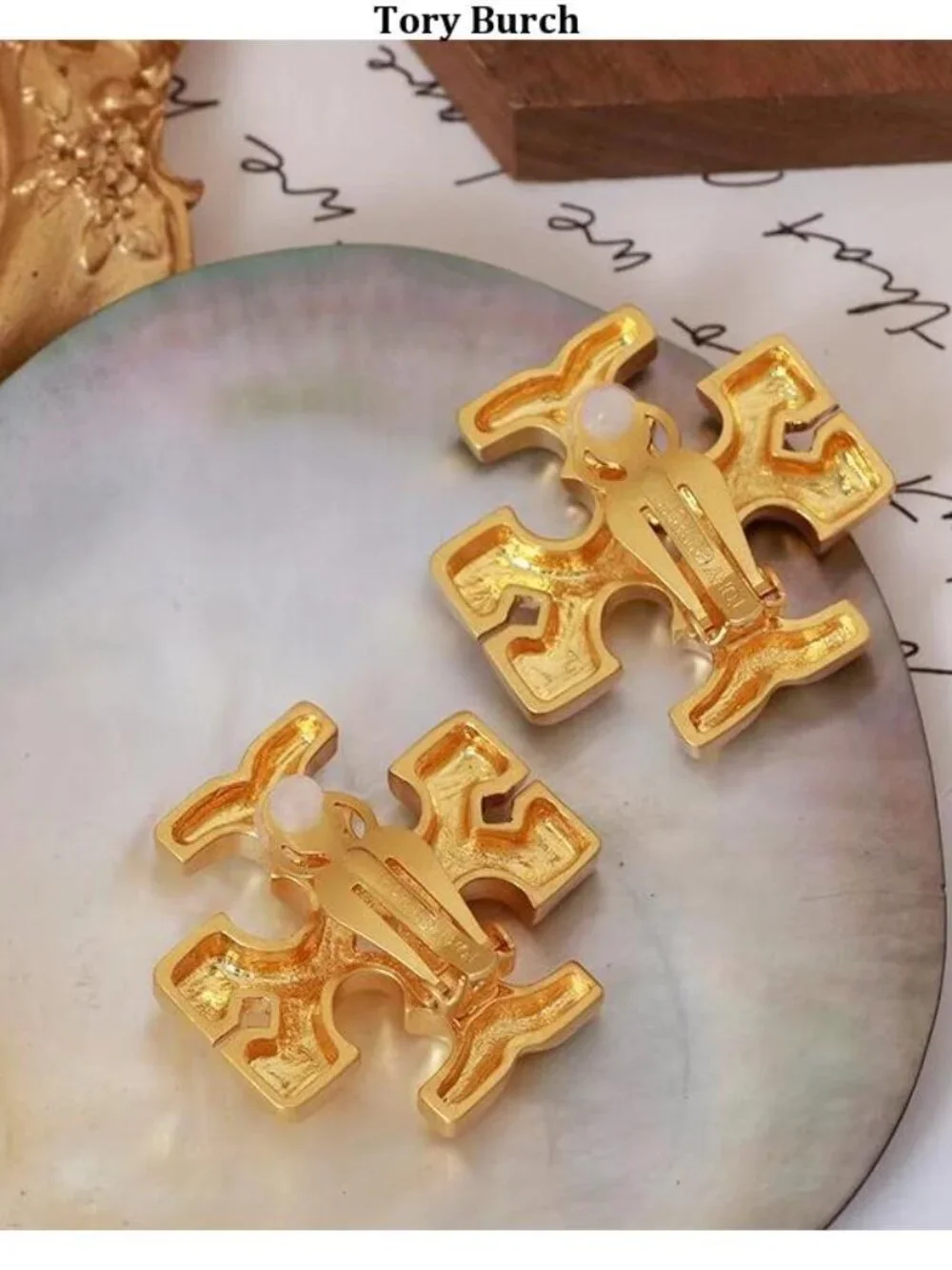Tory Burch gold earrings